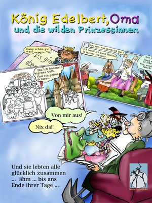 cover image of König Edelbert, Oma und die wilden Prinzessinnen